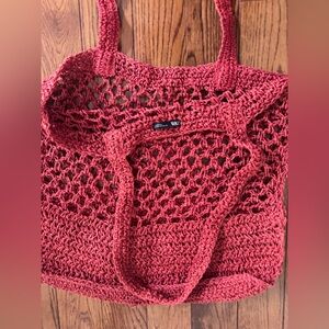 zara crochet tote bag
